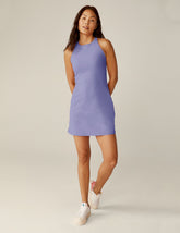 purple mini dress